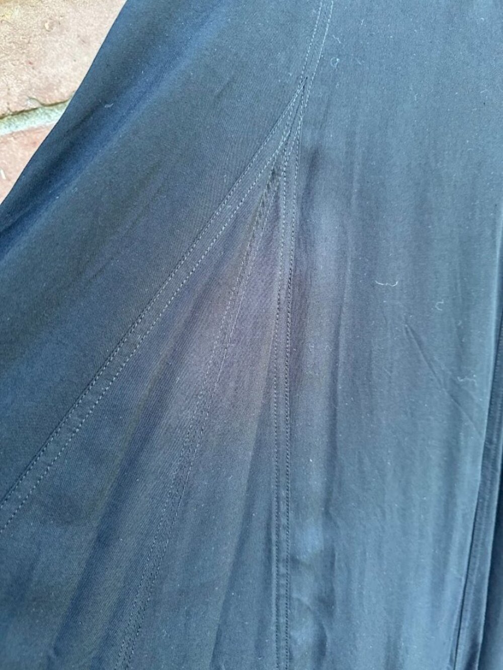 NWOT Multiples Black Rayon Gored Skirt Size XL - Picture 2 of 9